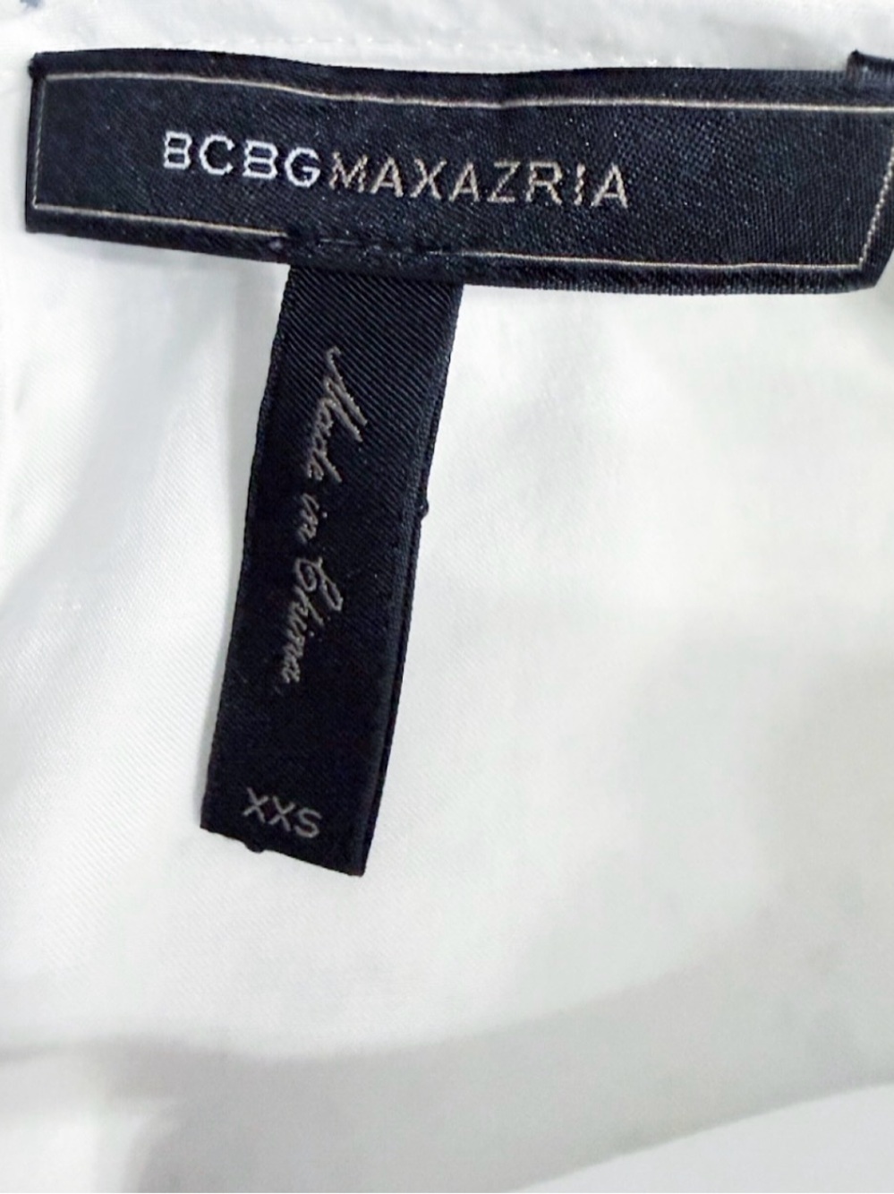 BCBGMAXAZRIA White 100% Silk High-Low Sleeveless Dress XXS - Picture 6 of 8